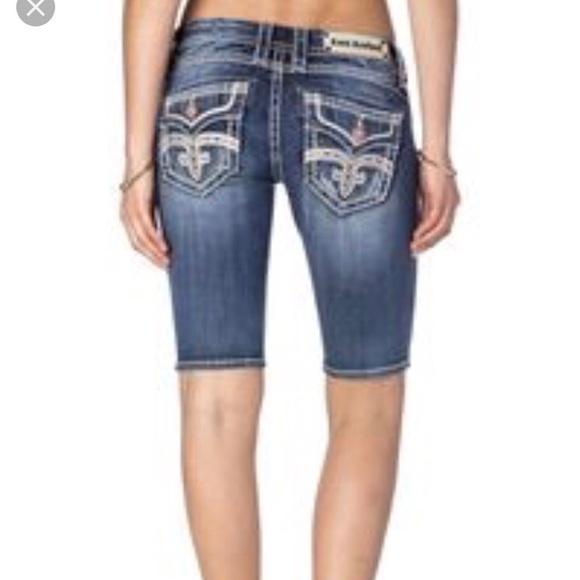 rock revival bermuda shorts